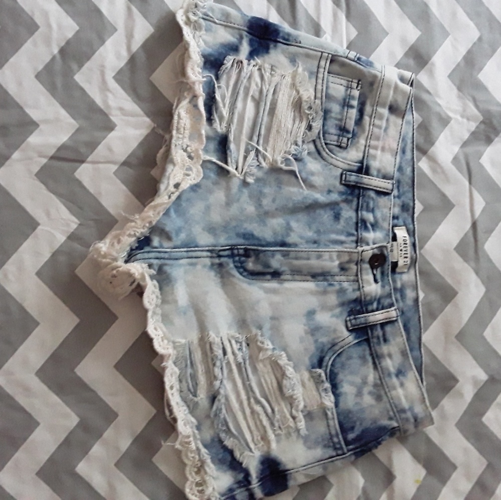 High rise shorts